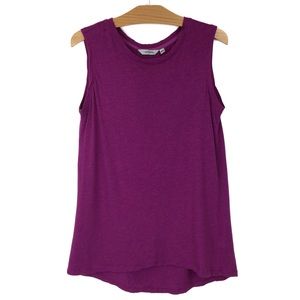 Athleta Muscle Tee Sleeveless Fuscia Tank Small